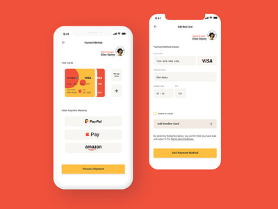Mobile Payment Method 002 add card app branding credit card dailyui design mobile payment typography ui ui design user experience user interface ux vector
