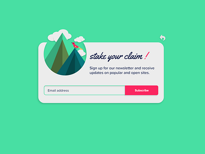 DailyUI Pop-up / Overlay