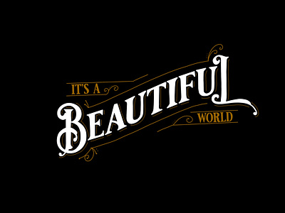 Beautiful design illustration typography