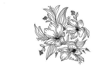 Flowers art design illustration