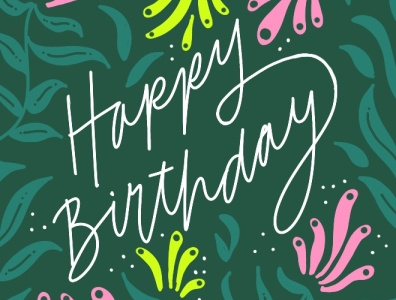 Birthday Greeting Card art design graphic design greeting cards greetingcard handlettering illustration typography