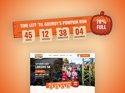 Gourdy's Pumpkin Run :: Event Countdown Timer 5k