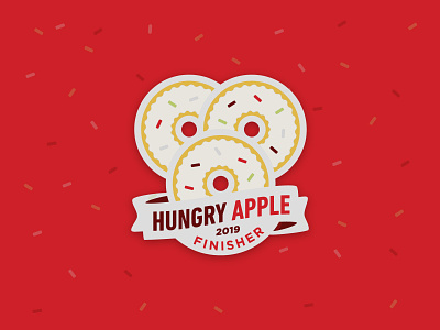 Hard Cider Run :: Hungry Apple Finisher Medal 5k apple cider design event illustration medal merch race vector
