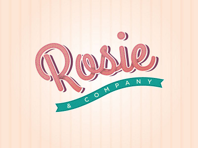 Rosie Logo antique illustrator logo rosie texture vector vintage