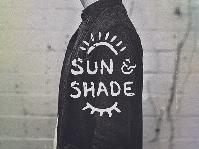 Sun & Shade Logo acoustic folk hand lettering logo music shade songwriter sun