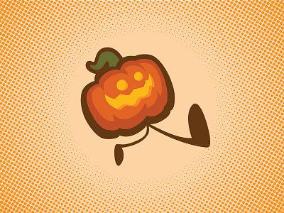 Pumpkin' Jack-Flash fall halloween illustration jack o lantern october pumpkin vector