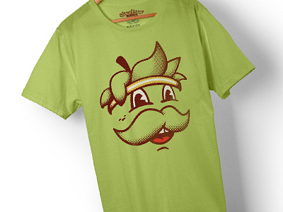 2018 Race Day Shirt :: Hard Cider Run apparel apple character cider green halftone illustration moustache race shirt texture vector