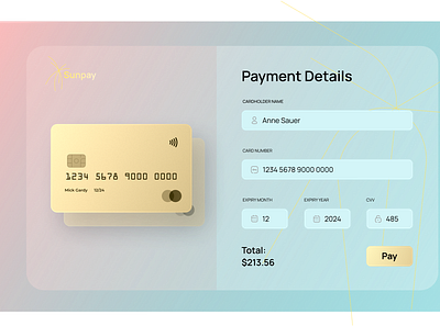 Credit Card Checkout Form app branding design graphic design icon minimal ui ux web website