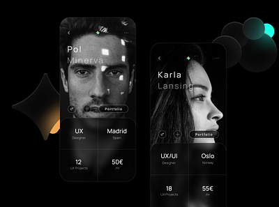 User Profile app branding dailyuichallenge design graphic design illustration minimal ui ux