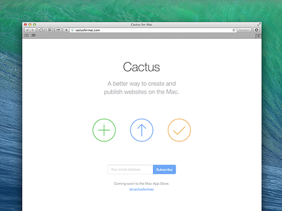 Cactus for Mac app cactus mac os x sign up teaser