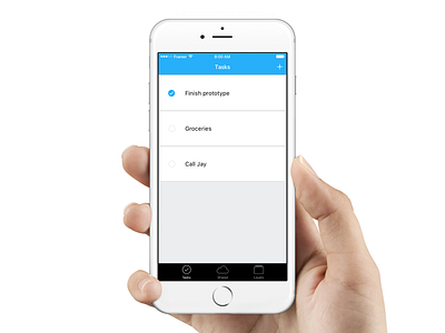 Tasks Prototype animation design example framer framerjs input interaction ios9 list prototype tasks to do
