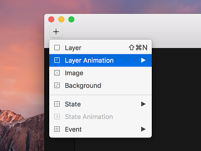 Auto-Code Animation animation app auto code autocode design framer framerjs insert mac menu