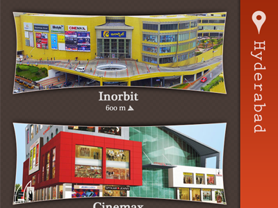 Welcome screen: Shopping mall application