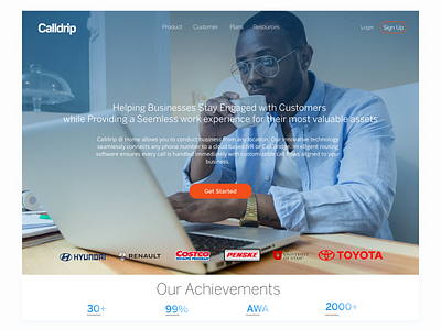 Calldrip @ Home Landing 2020 branding dailyui design figma illustration ui ux ux ui web web design webdesign website website design