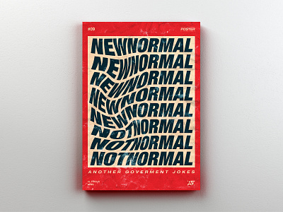 New Normal canvas design distressed government helvetica indonesia liquify mockup new normal photoshop poster poster a day poster design posters print type typedesign typography vintage vintage design