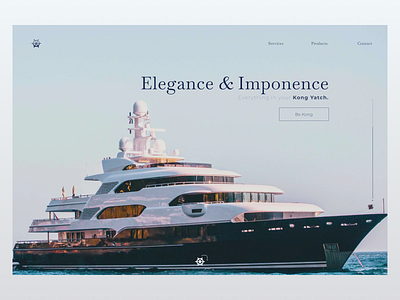 Kong Yatch - UI Web Design