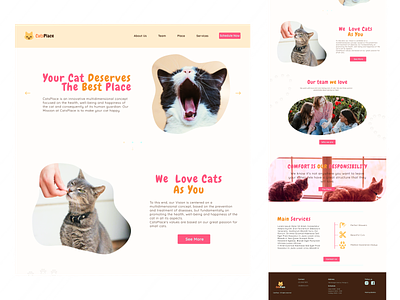 Cats Petshop UI Design cats design petshop ui webdesign