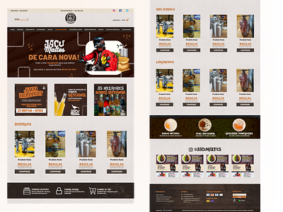 Beer Shop Web Design beer design shop ui webdesign