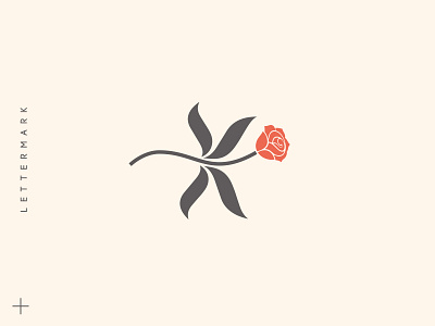 Letter-mark "K" alphabate art branding decoration design designs elegant elegnat feminine floral flower initial k letter logo logos rose sale simple symbol