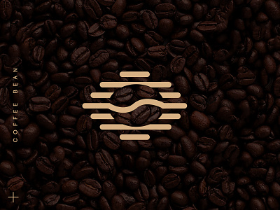 Coffee Bean Logo Design beach bean beans cafe coffee costal design designs elegant logo logos minimal morning reflection sale sea sun water wave
