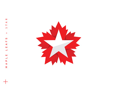 The Maple branding canada design designs leaf leafs logo maple mapleleaf minimal negativespace red sale simple star whitespace