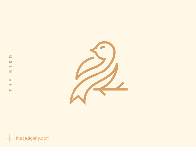 The Bird about animal bird brand branding design designer designs elegance elegant fly lines logo logos minimal outline simple symbol