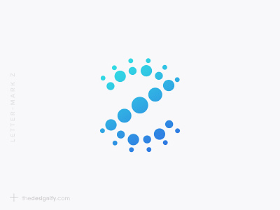 Letter Z animation blue branding colorful concections creative design designer designs dot doted dots icon logo logos minimal simple tech technology