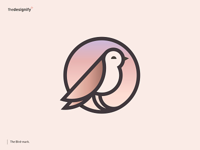Bird Logo artist bird branding creative design designs dove fly geometric illustration logo logos nature ostrich outline pigeon sparrow symbol the designify wings