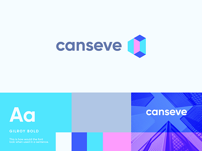 canseve abstract branding clever flat geometry icon identity logo mark minimal technology typeface typogaphy
