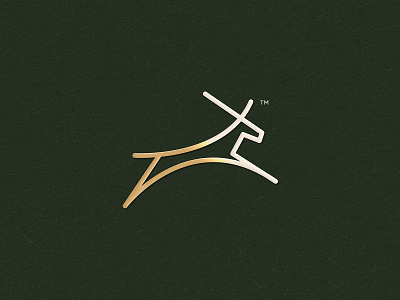 Deer abstract animal branding clever elegant fashion flat gradient icon identity line logo luxury mark minimal stroke wild
