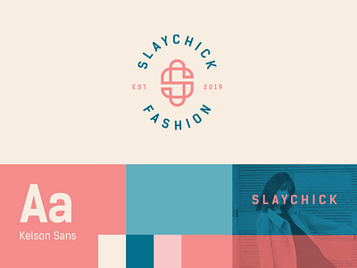 Slaychick Fashion abstract branding clever elegant fashion flat girl icon identity letter line logo mark minimal s stroke women