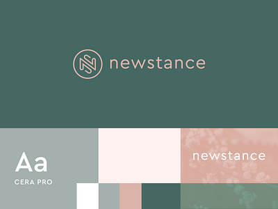 newstance abstract branding clever elegant fashion flat icon identity letter logo luxury mark minimal monogram n nature ns s typeface typogaphy