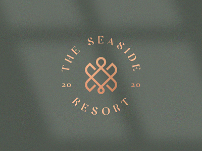 The seaside resort abstract animal branding clever elegant flat geometry gradient heart icon identity line logo love luxury mark minimal resort stroke turtle