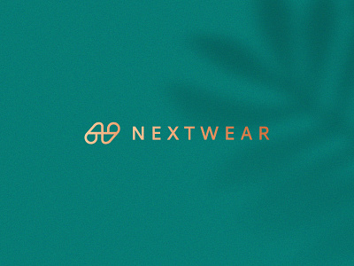 Nextwear abstract boutique branding clever elegant fashion female flat gradient icon identity letter line logo luxury mark minimal monogram nature stroke