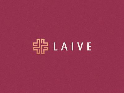 Laive abstract branding clever elegent flat gradient graphic design health icon identity letter logo luxury mark medical minimal monogram typface women