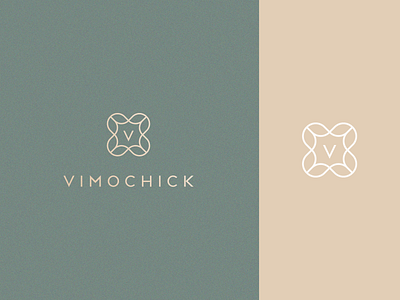 Vimochick abstract boutique branding clever clothing elegant fashion flat flower geometry gradient icon identity letter line logo luxury mark minimal royal