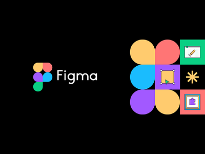 Figma redesign abstract branding clever f figma flat fun geometry icon identity illustration letter logo mark minimal patterns rebranding redesign ui web