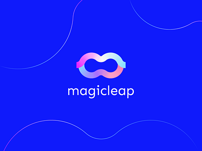 Magicleap Redesign Concept ai branding clever design flat futuristic gradient icon letter logo m mark minimal pattern technology ui virtual vision