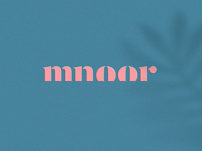 Mnoor beauty branding clever design elegant fashion female flat icon illustration logo luxury mark minimal nature typface