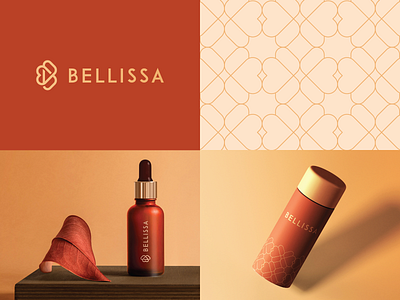 Bellissa branding & Packaging b branding care clever cosmetics elegant fashion heart icon letter logo luxury mark minimal monogram nature packaging pattern premium product