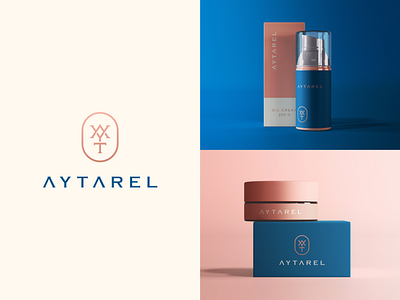 Aytarel Packaging a ay branding clever cosmetics design elegant fashion flat gradient icon letter logo luxury mark minimal monogram premuim