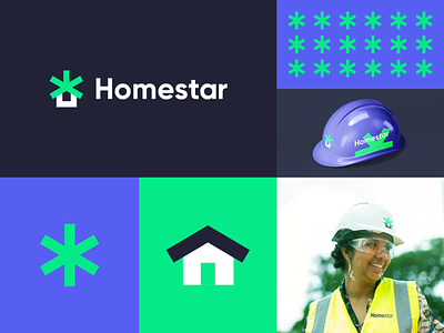 Homestar brand identity app bold branding construction corporate crypto education flat home house icon illustration logo mark minimal modern nft star startup ui
