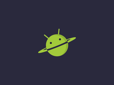 Android planet android branding icon logo mark planet