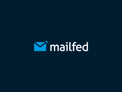 mailfed logo identity logo mail marketing