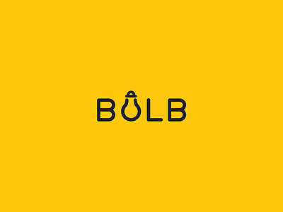 Bulb wordmark bulb logo mark minimal wordmark