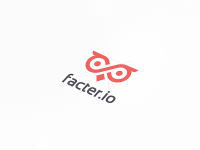 facter logo app branding infinity knowledge logo mark mobile owl