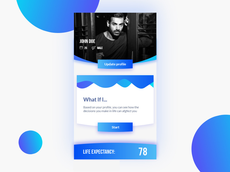 Profile setup UI by Ahmed on Dribbble