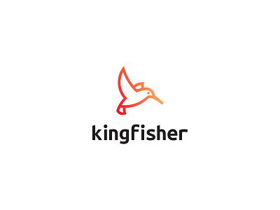 kingfisher - rebranding bird branding circles grid kingfisher logo