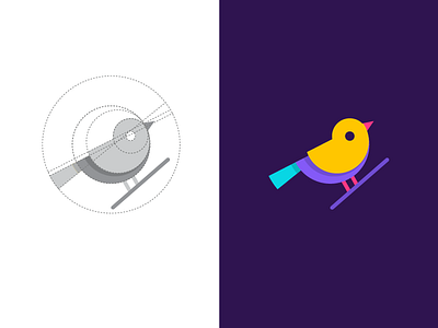 Birdie logo grid