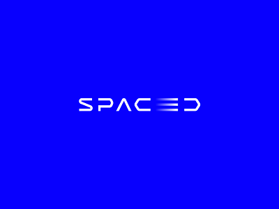 Spaced Logo abstract branding design identity logo rocket space spacedchallenge typography